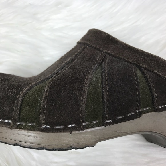 Dansko Leather Suede Mule Clog Comfort Wear - Picture 4 of 7